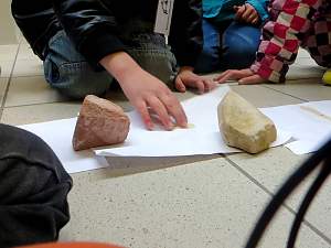 Besuch der Rasenden Kinder Kultur Reporter beim Sandsteinmuseum/ Copyright: abz GmbH